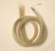 A Hank of Finest Natural White 32 '' Bow Hair Mongolian Mare tied on end