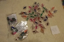 48 Vintage Christmas mini Light Replacement Bulbs Tulip flower reflectors  