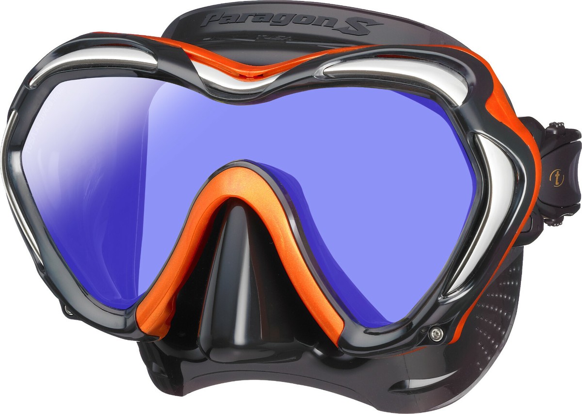 Tusa Paragon S Mask Scuba Diving, FreeDiving, Snorkeling Energy 