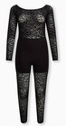 Torrid Cat Suit Full Length Long Sleeve Flocked, Black, 2X 18/20 NWT Halloween — photo 1