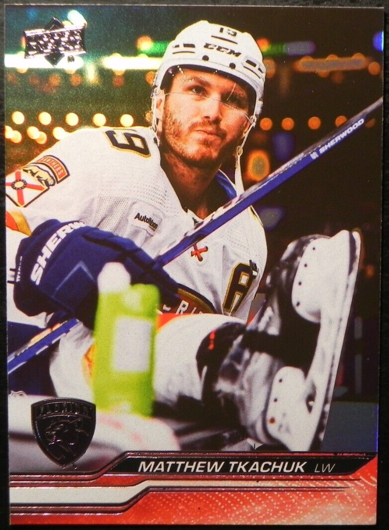 2023-24 23/24 Upper Deck SILVER FOIL #74 Matthew Tkachuk Florida Panthers