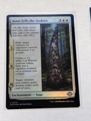 Ajani Fells the Godsire Modern Horizons 3 Foil #19