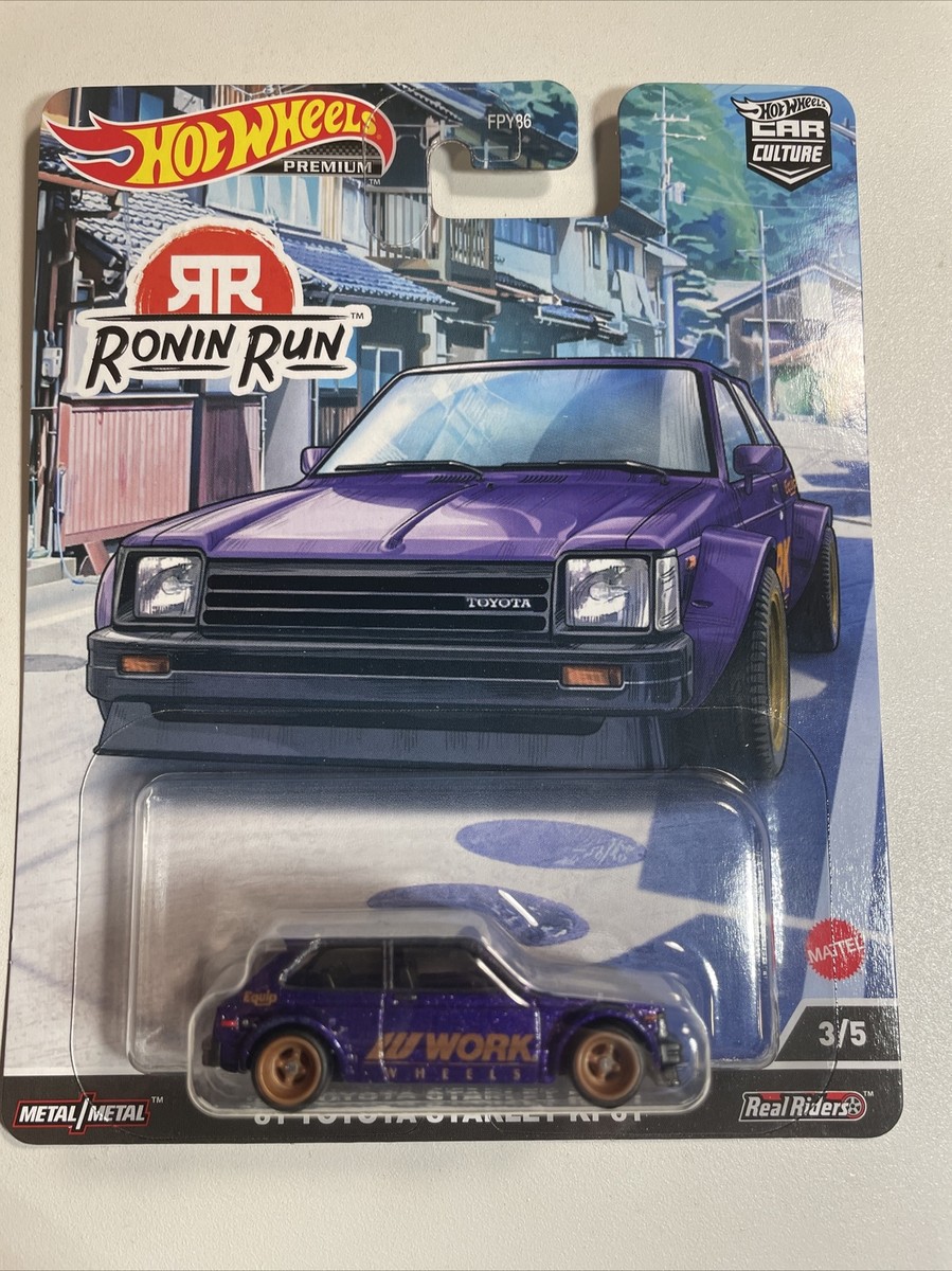 81 Toyota Starlet KP61 2022 Hot Wheels Car Culture Ronin Run