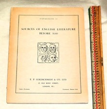 Sources of English Literature Before 1640