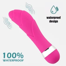 Women Mini Powerful Pink Bullet Shape Multi Speed Vibrator Neck Body Massage