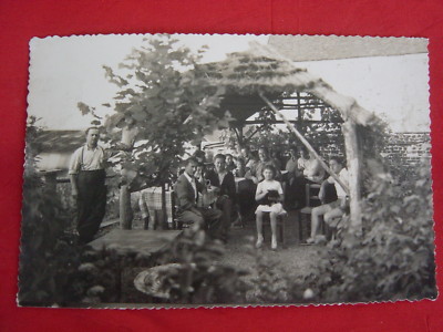 CPA Postkarte cpsm NERVILLE-LA-FORET Terrasse Restaurant des Rathauses