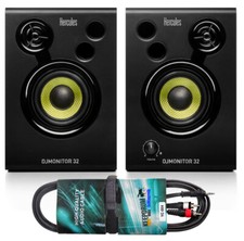 Hercules DJ Monitor 32 Boxen + Audiokabel