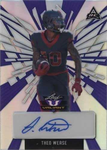 2022 Leaf Valiant Theo Wease #BA-TW2