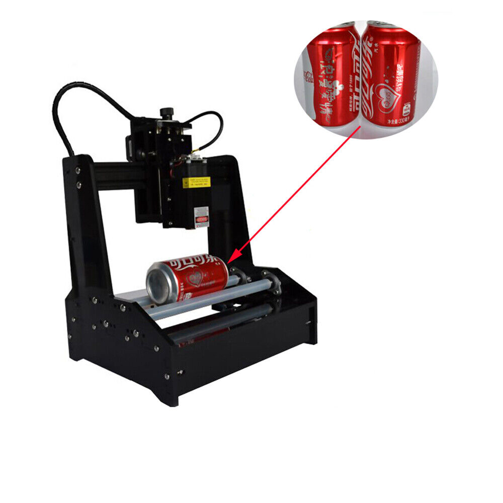 Cylindrical Laser Engraving Machine &15W Laser Module Metal Engraver DIY  Printer