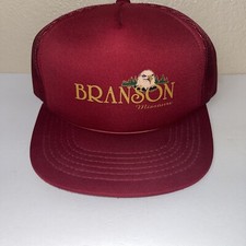 Vintage Branson Club Missouri Trucker Hat SnapBack Mesh Foam Maroon Nice Shape
