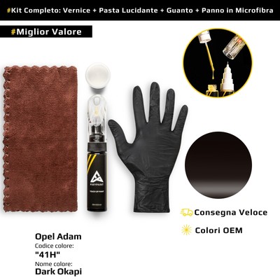 Touch Up Paint for Opel Adam Kit 41H Dark Okapi