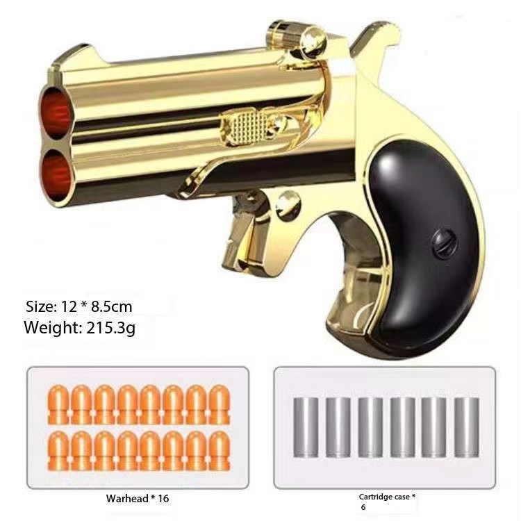 Double nozzle safety soft bullet gun sky police toy