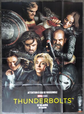 THUNDERBOLTS Florence Pugh MARVEL ORIGINAL french LARGE poster | eBay