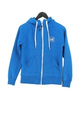 Planks Women's Hoodie M Blue Cotton with Polyester Pullover