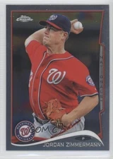 2014 Topps Chrome Jordan Zimmermann #57 3p4