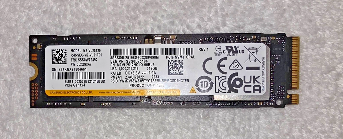 Las mejores ofertas en Las unidades de estado sólido Samsung 512GB