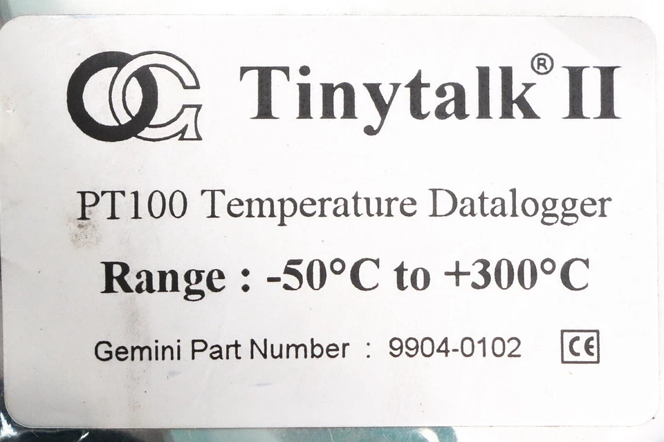 Gemini Data Loggers Tinytalk 2 PT100 Temperature Datalogger Range:-50°C to +300° - Bild 2 von 2