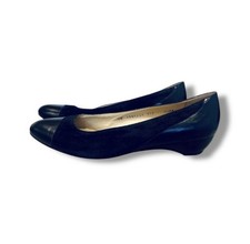 Vtg Salvatore Ferragamo Leather Black Shoes Women's 38 AA / 7.5 Narrow 60s Retro