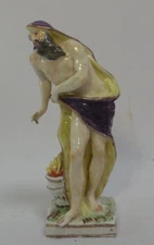 Antique Old Paris Porcelain Figure God of Fire