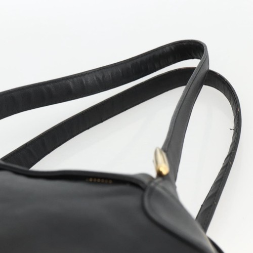 Chloe Hand Bag Leather Black Gold Auth BA11087 - Afbeelding 8 van 24