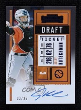 2020 Contenders Prospect Draft Ticket Blue 33/35 Adley Rutschman Auto 00d2