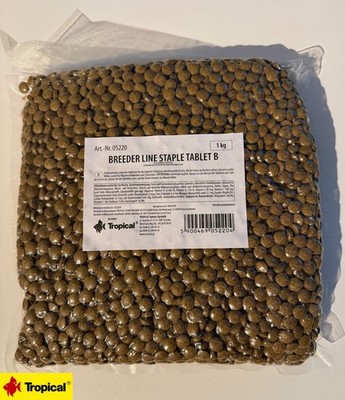 Tropical Futtertabletten Bodentabletten Staple Breeder Line B 1kg Aquarium