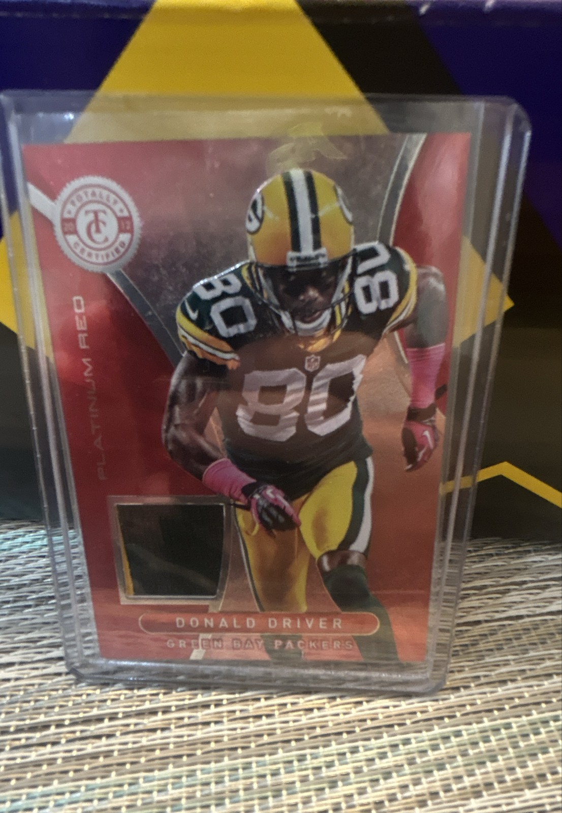 2012 Totally Certified - Materials Donald Driver #31 Platinum Red /49 (MEM)