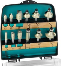 ENT 09012PLUS 12-tlg. HW Fräser-Set mit HW-Grundschneide Schaft Ø 8 mm