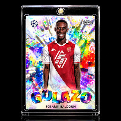 FOLARIN BALOGUN COLOR BLAST REFRACTOR WHITE HOLO Rare SP Chrome USA MVP