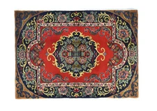 Vintage Handmade Farmhouse Wool Rug 2X3 ft Floral Oriental Entryway Decor Carpet