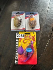 1 Strike King Spinnerbait and 2 Lucky Strike Football jigs