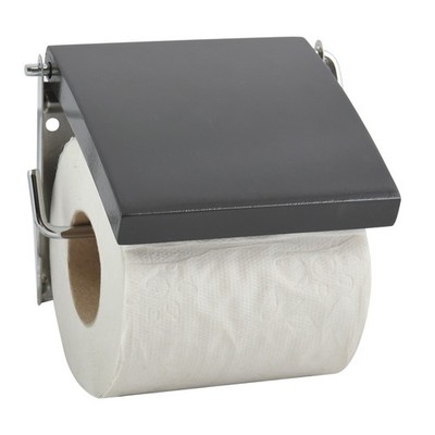 MSV Toilettenpapierhalter Schwarz Klopapierhalter Klorollenhalter Rollenhalter