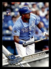 2017 Topps Holiday #HMW49 Jorge Bonifacio Rookie Card Kansas City Royals
