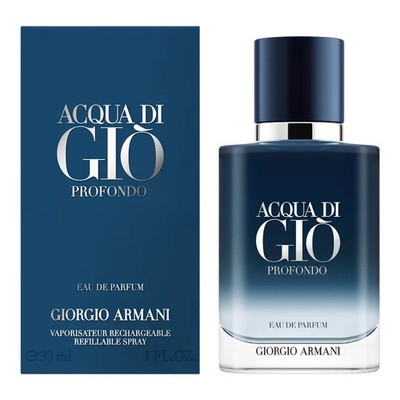 ACQUA DI GIO PROFONDO-GIORGIO ARMANI-MEN-EDP-SPRAY-1.0 OZ-30 ML-AUTHENTIC-FRANCE