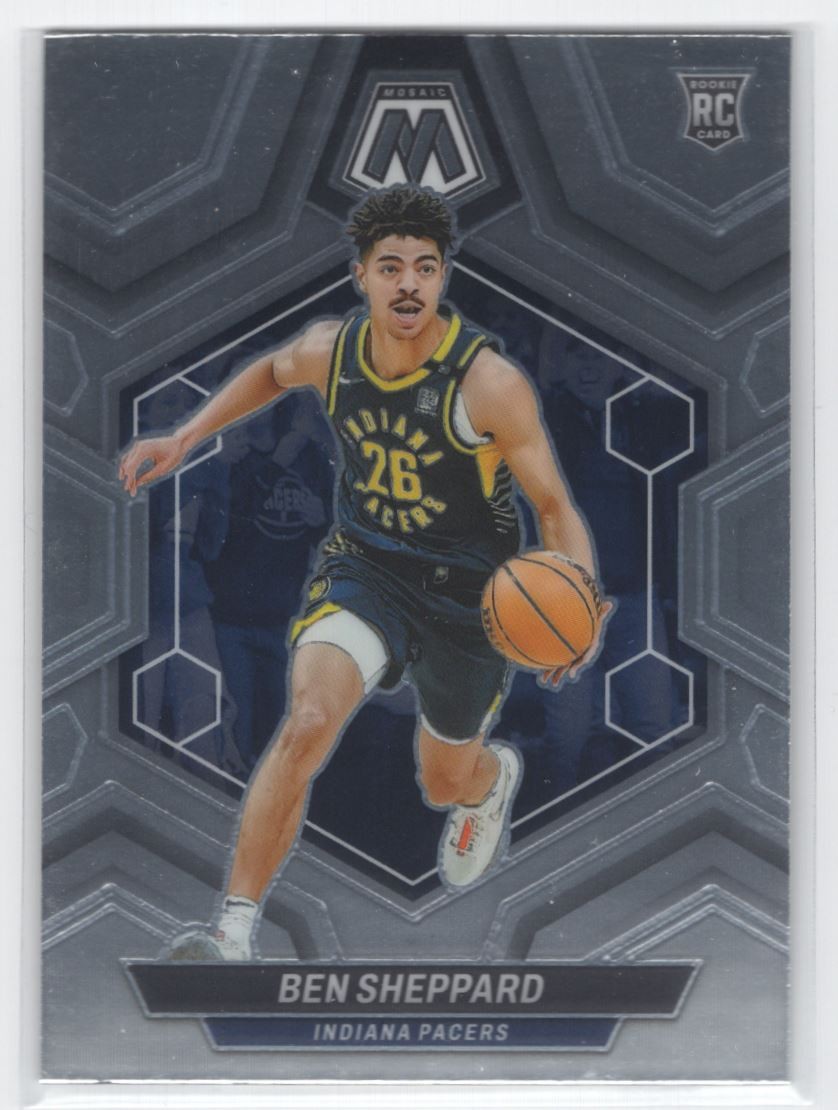#244 2023-24 Mosaic BASE / Ben Sheppard RC Indiana Pacers