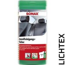 SONAX INNENREINIGUNGSTÜCHER PFLEGETUCH FEUCHTTÜCHER BOX 25 Stück KFZ LKW Auto