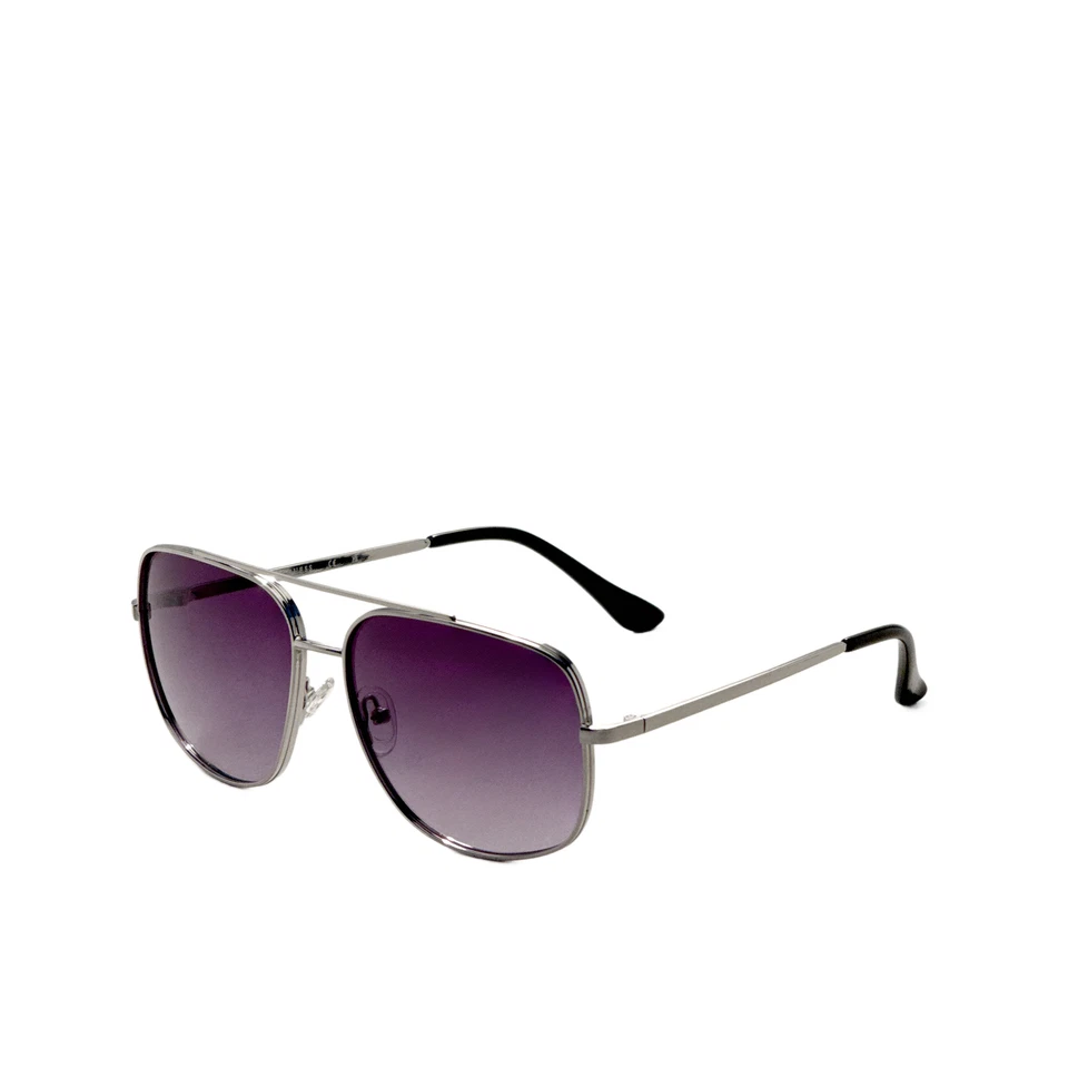 Gafas de sol Guess Factory para hombre 60 mm brillantes claras de níquel GF0207-10B-60