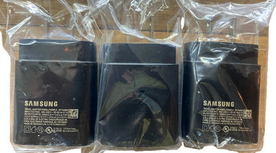 (Bulk Lot of 3pcs) Samsung 25W USB-C Super Fast Charge Wall Adapter - Black