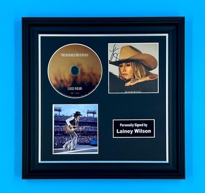 Lainey Wilson Signed Photo & CD Framed & COA Autograph Auto Whirlwind Poster