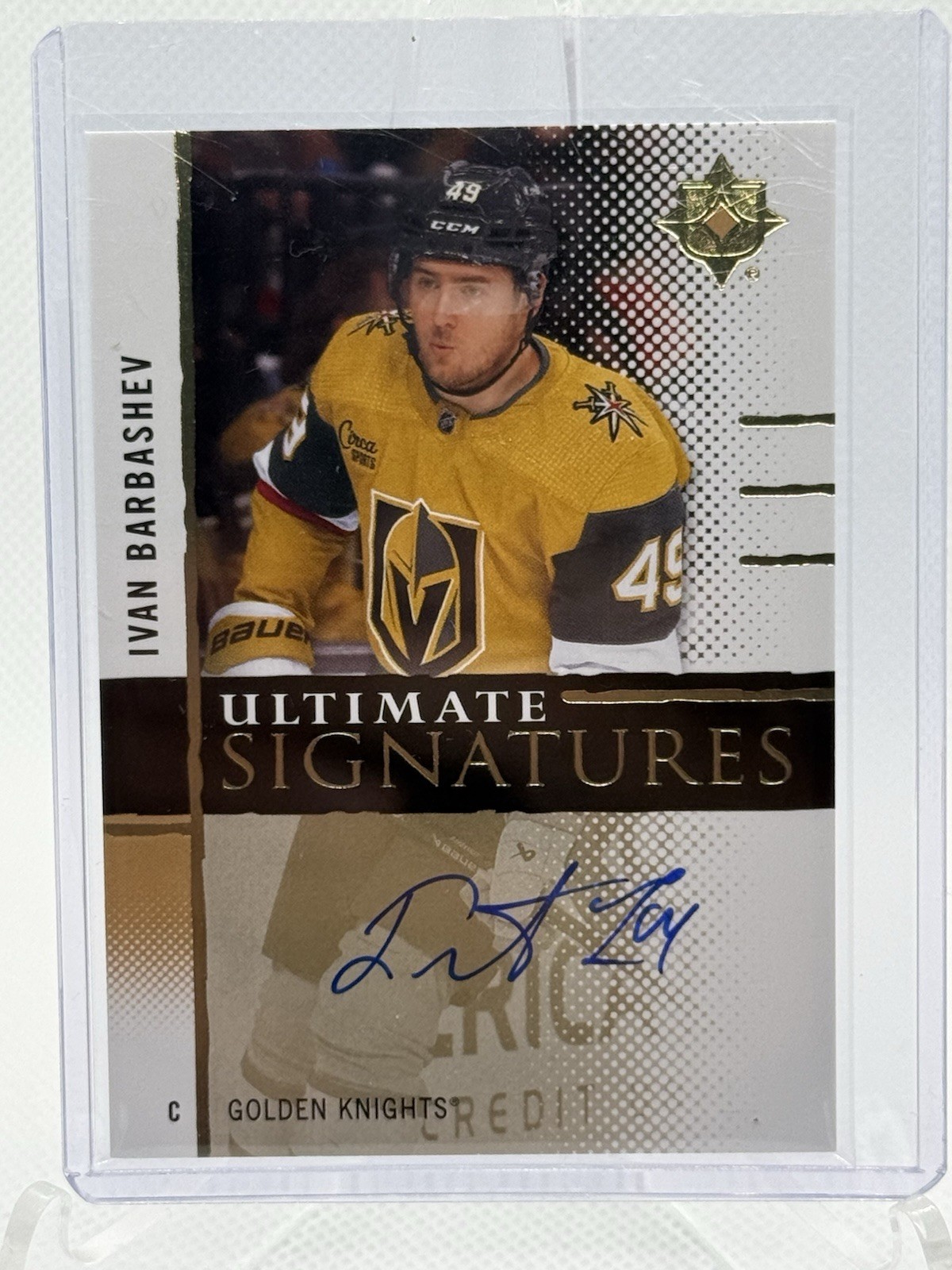 2024 UPPER DECK ULTIMATE COLLECTION IVAN BARBASHEV SIGNATURES AUTO US-IB