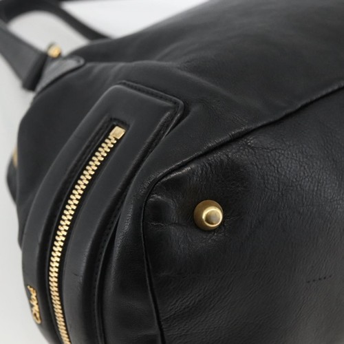 Chloe Hand Bag Leather Black Gold Auth BA11087 - Afbeelding 13 van 24