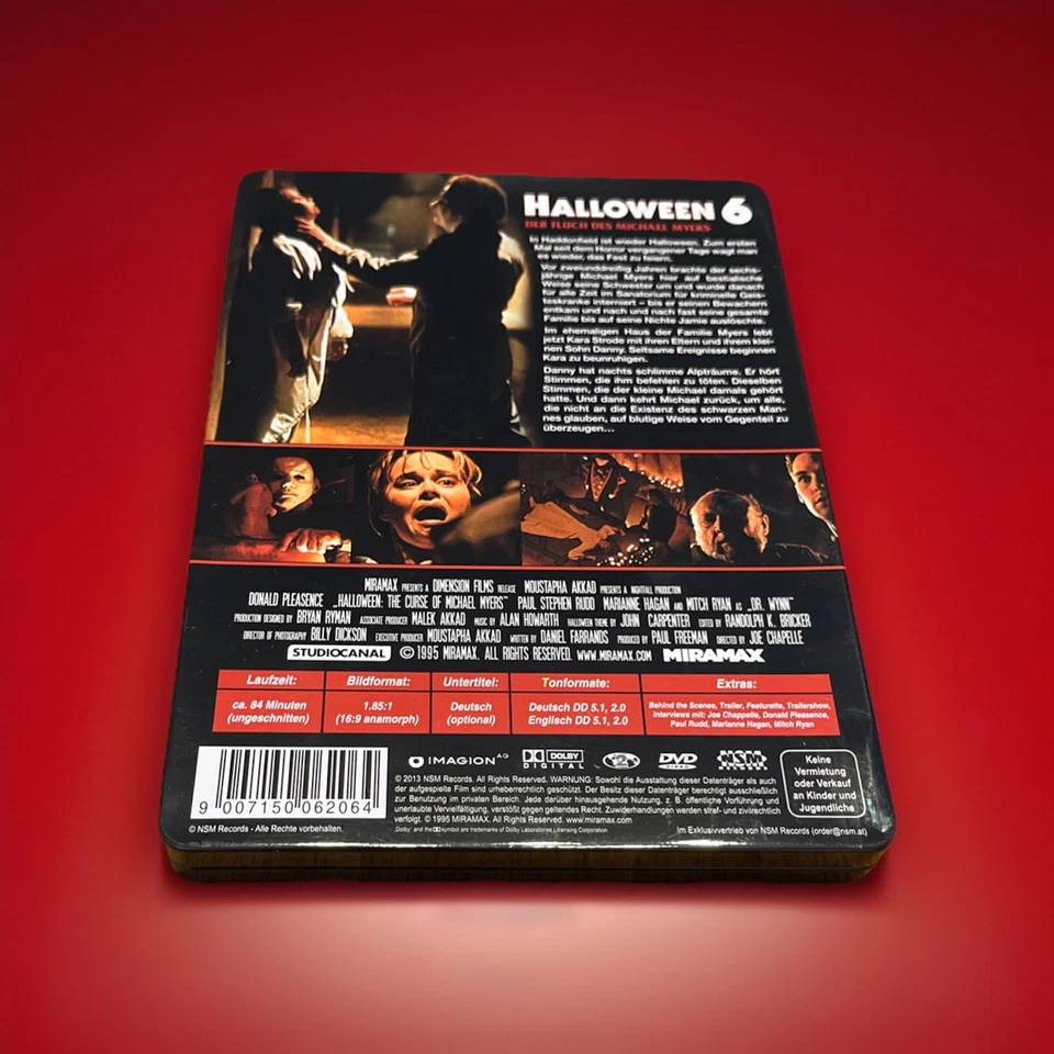 Halloween 6 - Der Fluch des Michael Myers - DVD - Uncut - STEELBOOK Sehr gut - Bild 2 von 4