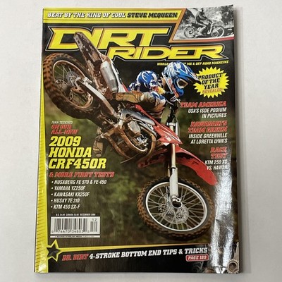 Dirt Rider Magazine 2008 December King Of Cool Steve McQueen Team America ISDE