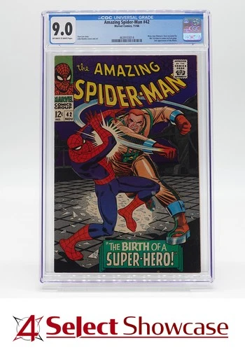 1966 MARVEL COMICS AMAZING SPIDER-MAN #42 1ST APP. MARY JANE WATSON CGC 9.0