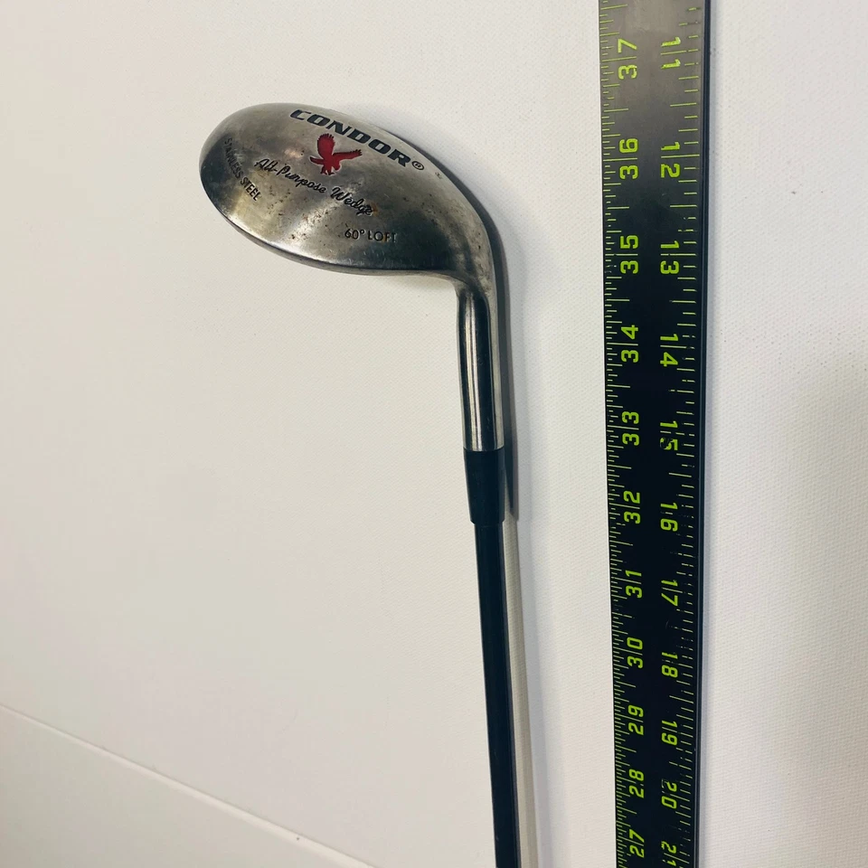 Cuña multiusos Condor 60° Lob Wedge [derecha] eje de acero 35" NGC grafito Foto 2 de 4