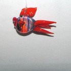 Aquarium Blown Glass Fish Bowl Decor Fish Tank Bobber Floater Colorful Reds — photo 2