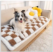 FUNNY FUZZY Pet Couch Covers for Sofa, Washable Dog Couch Cover