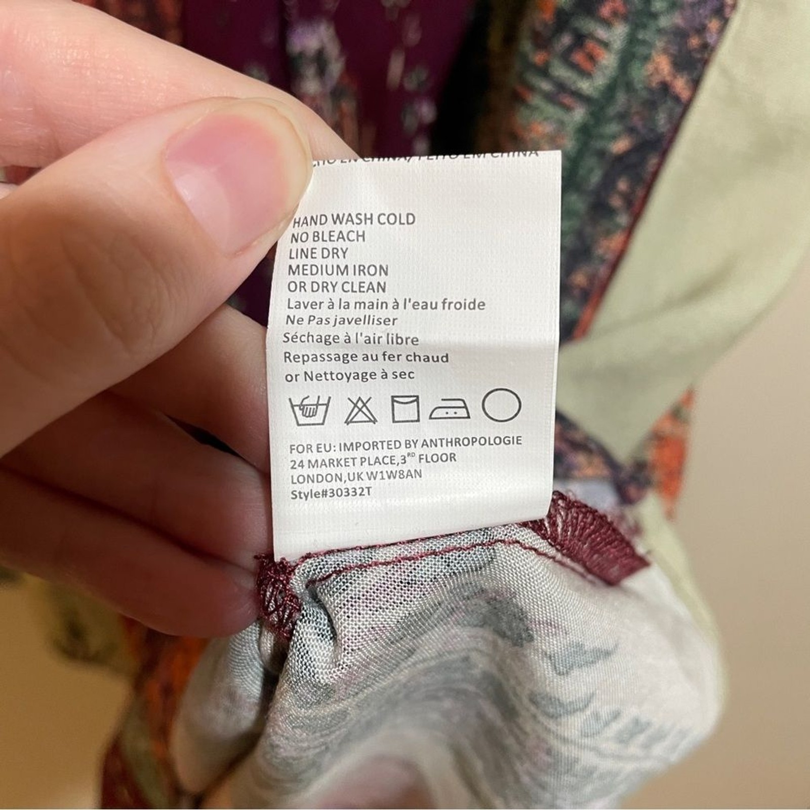 Anthropologie Tiny Patchwork Print Shirtdress Shi… - image 12