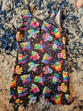 Fabulous Rainbow Unicorn Kitty Leotard Gymnastics Bodysuit 3t