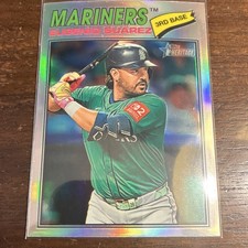 Topps Heritage Eugenio Suárez #28 Seattle Mariners Chrome Refractor